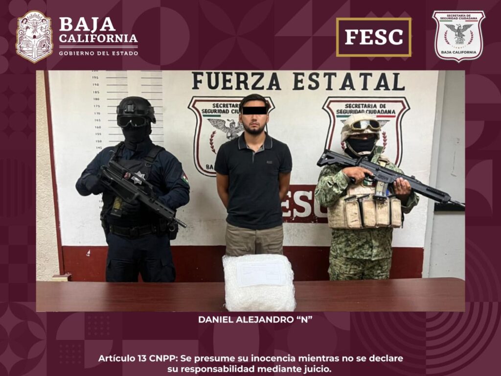 DECOMISAN FESC Y SEDENA CERCA DE 5 KILOS DE METANFETAMINA; HAY UN HOMBRE DETENIDO