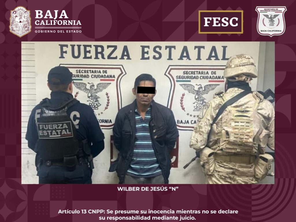 DETIENE FESC A DOS HOMBRES CON ARMAS Y DROGAS EN MEXICALI