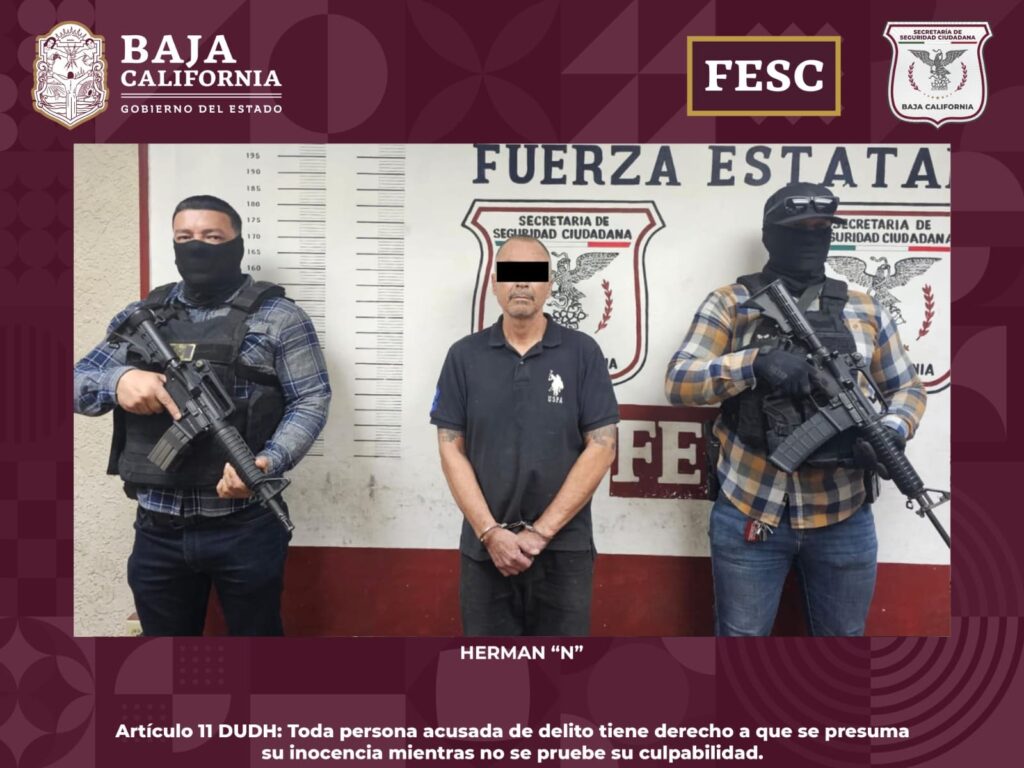 DETIENE FUERZA ESTATAL A DOS FUGITIVOS DE LA JUSTICIA ESTADOUNIDENSE