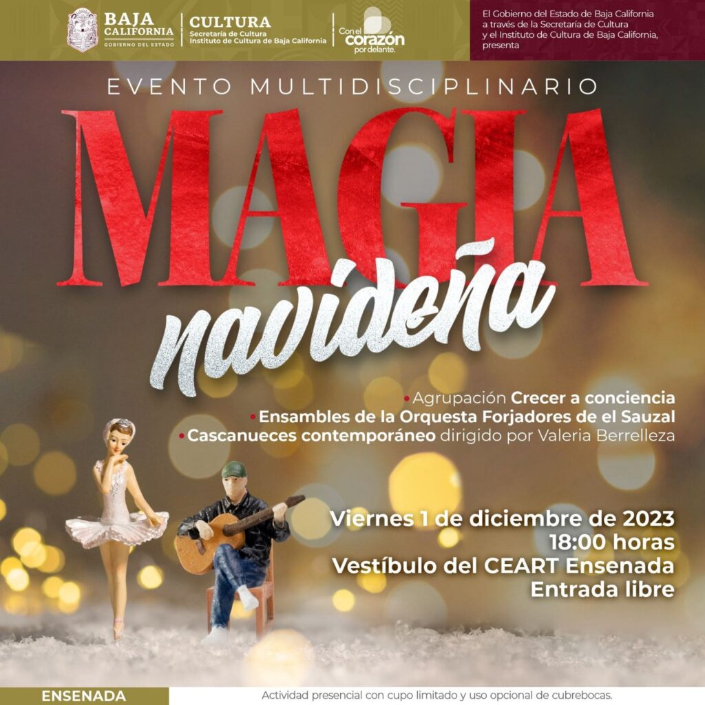 CELEBRARÁN CEART ENSENADA Y BIBLIOTECA BENITO JUÁREZ NAVIDAD CON MÚSICA, DANZA Y TALLERES PARA NIÑAS Y NIÑOS