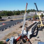 INSTALA SIDURT LAS PRIMERAS VIGAS DEL PUENTE VIAL EN RÍO NUEVO Y EJE CENTRAL