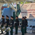 REALIZA CONALEP 154 PLANTEL MEXICALI II CONFRONTACIÓN DE BANDAS DE GUERRA Y ESCOLTAS DE BANDERA