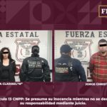 DETIENE FUERZA ESTATAL A DOS PERSONAS QUE CONTABAN CON ORDEN DE APREHENSIÓN ACTIVA