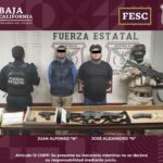 DETIENEN FUERZA ESTATAL Y SEDENA A HOMBRES EN POSESIÓN DE ARMAS Y VEHÍCULO CON REPORTE DE ROBO