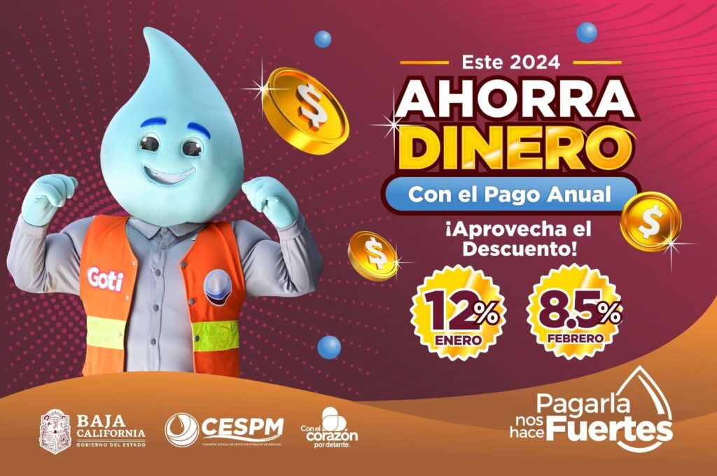 INVITA CESPM A APROVECHAR BENEFICIOS CON EL PAGO ANUAL DEL SERVICIO DE AGUA