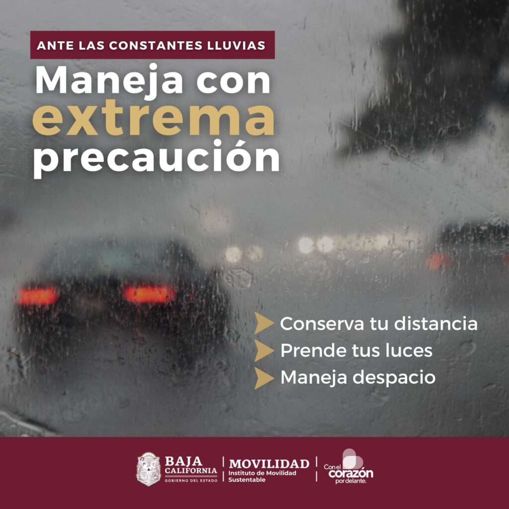 LLAMA IMOS A LA POBLACIÓN A REDUCIR AL MÁXIMO POSIBLE LA MOVILIDAD DURANTE LLUVIAS