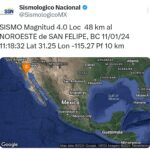 REPORTA PROTECCIÓN CIVIL BAJA CALIFORNIA SISMO MAGNITUD 4.0 EN SAN FELIPE