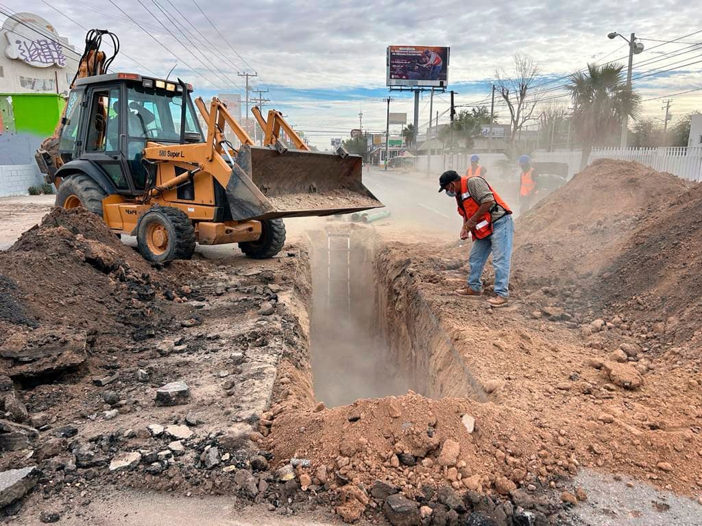 REPOSICIÓN EXITOSA DE LÍNEA SANITARIA POR PARTE DE LA CESPM EN MEXICALI