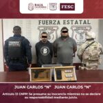 CAPTURAN FUERZA ESTATAL Y SEDENA A DOS HOMBRES ARMADOS EN MEXICALI