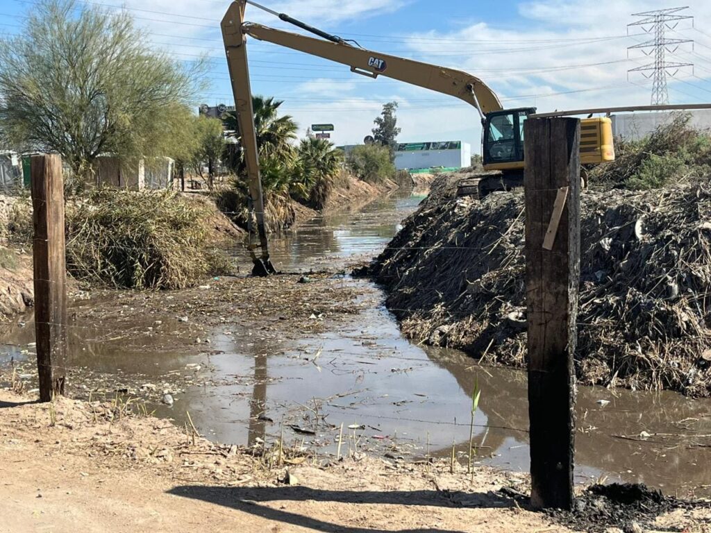 CONCLUYE CESPM LOS TRABAJOS DE LIMPIEZA DEL DREN MEXICALI