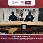 DETIENE FUERZA ESTATAL A HOMBRE ARMADO Y CON PLACA BALÍSTICA EN MEXICALI