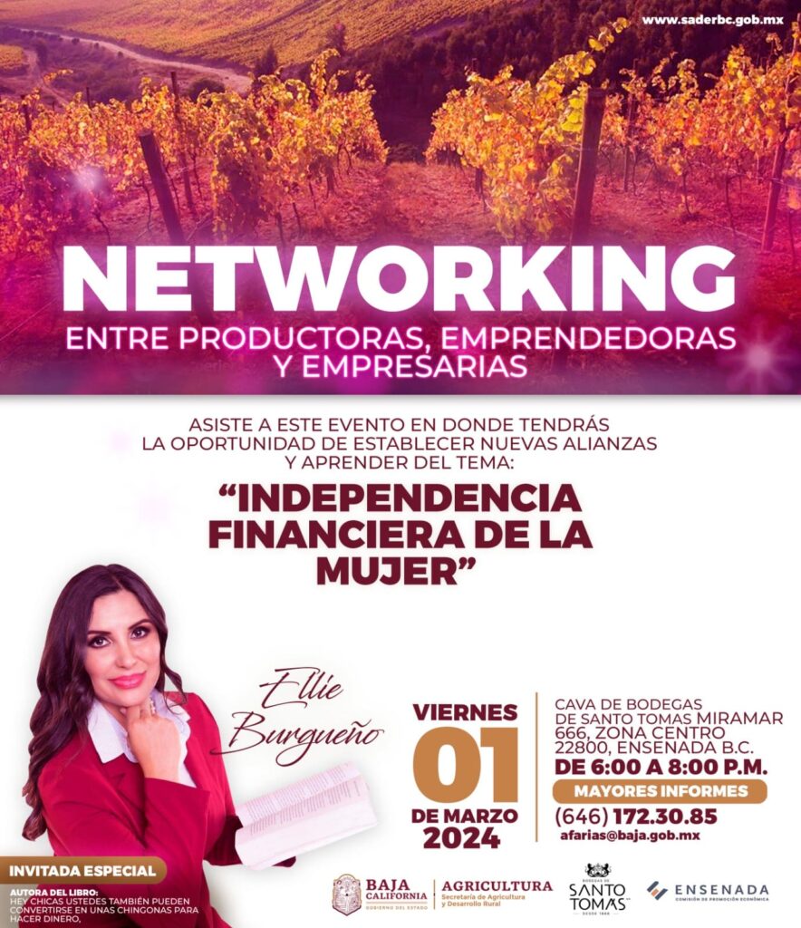 INVITA SADERBC A MUJERES A ENCUENTRO DE “NETWORKING” EN ENSENADA