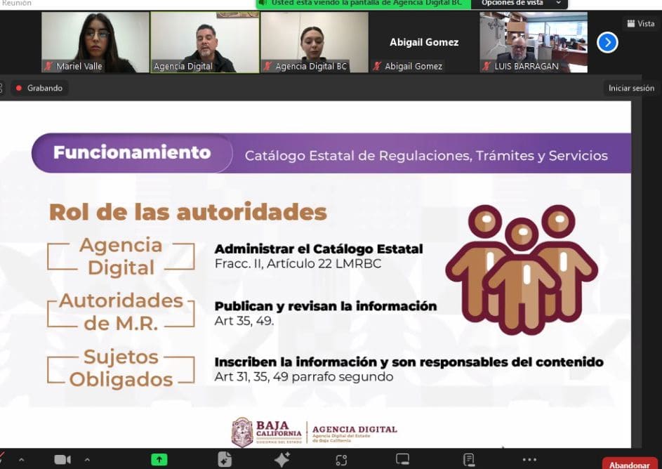 CAPACITA AGENCIA DIGITAL A SERVIDORES PÚBLICOS EN SIMPLIFICACIÓN DE TRÁMITES CON POLÍTICAS DE MEJORA REGULATORIA