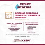 INFORMA CESPT GUARDIAS DURANTE DÍAS DE ASUETO POR SEMANA SANTA