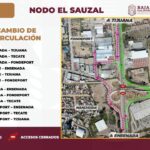 ANUNCIA SIDURT AJUSTES DE CIRCULACIÓN EN RUTAS DE DESVÍO DEL NODO EL SAUZAL EN ENSENADA