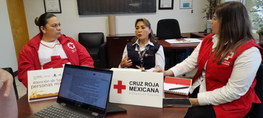 BRINDAN SECRETARÍA SALUD Y CRUZ ROJA TIJUANA SERVICIOS A PERSONAS MIGRANTES