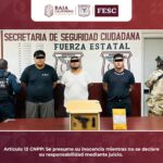 DETIENEN FESC, ESCUADRÓN VIOLETA Y SEDENA A 3 PERSONAS; SE LES ASEGURA UN ARMA Y METANFETAMINA