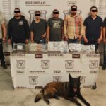 FUERZA ESTATAL, SSCPM Y AEI DETIENEN A 7 PERSONAS ASEGURÁNDOLES ARMA, CARTUCHOS Y DROGA