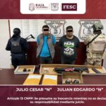 INCAUTAN FESC Y SEDENA FUSIL DE ASALTO Y GRANADAS DE FRAGMENTACIÓN EN MEXICALI; HAY DOS DETENIDOS