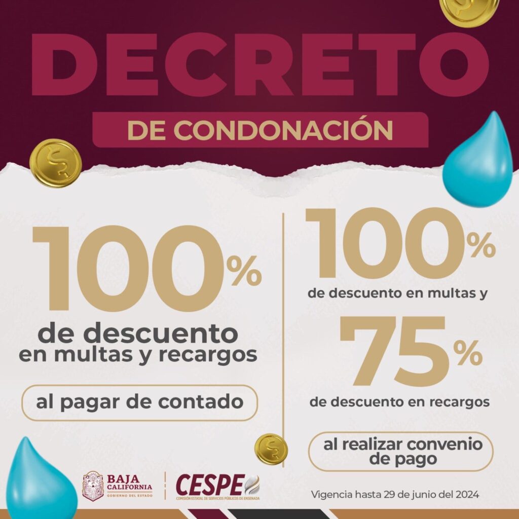 INVITA CESPE A APROVECHAR DESCUENTOS A QUIENES PRESENTEN ADEUDO EN SERVICIO DE AGUA