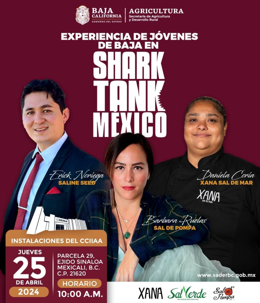 INVITA SADERBC A ENCUENTRO CON LAS Y LOS JÓVENES EMPRESARIOS QUE PARTICIPARON EN PROGRAMA SHARKTANK MÉXICO