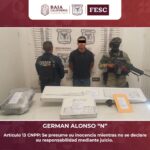 CONFISCAN FESC Y SEDENA ARMAS DE FUEGO Y RECUPERAN VEHÍCULO CON REPORTE DE ROBO EN EL EXTRANJERO; HAY UN DETENIDO