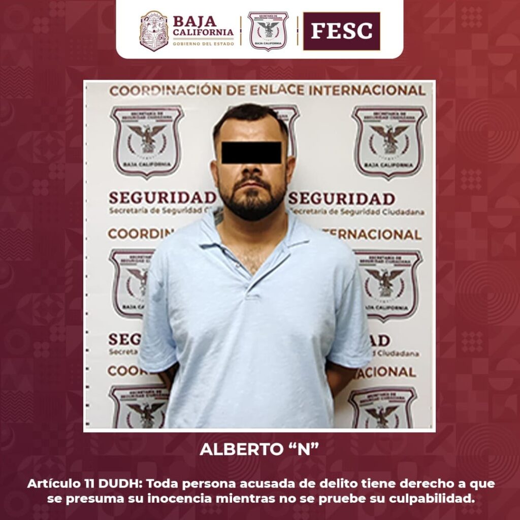 DETIENE FESC A FUGITIVO DE EEUU ACUSADO DE TRÁFICO DE PERSONAS