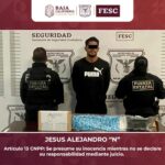 DETIENE FESC A HOMBRE CON DROGA, ARMA Y VEHÍCULO ROBADO