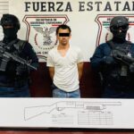 DETIENE FUERZA ESTATAL A HOMBRE ARMADO EN TECATE