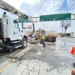 REALIZÓ CESPT MANTENIMIENTO CORRECTIVO EN BULEVAR INSURGENTES