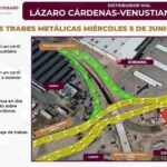 ANUNCIA SIDURT CONTINUACIÓN DE MONTAJE DE TRABES DE ACERO EN DISTRIBUIDOR VIAL LÁZARO CÁRDENAS Y VENUSTIANO CARRANZA EN MEXICALI