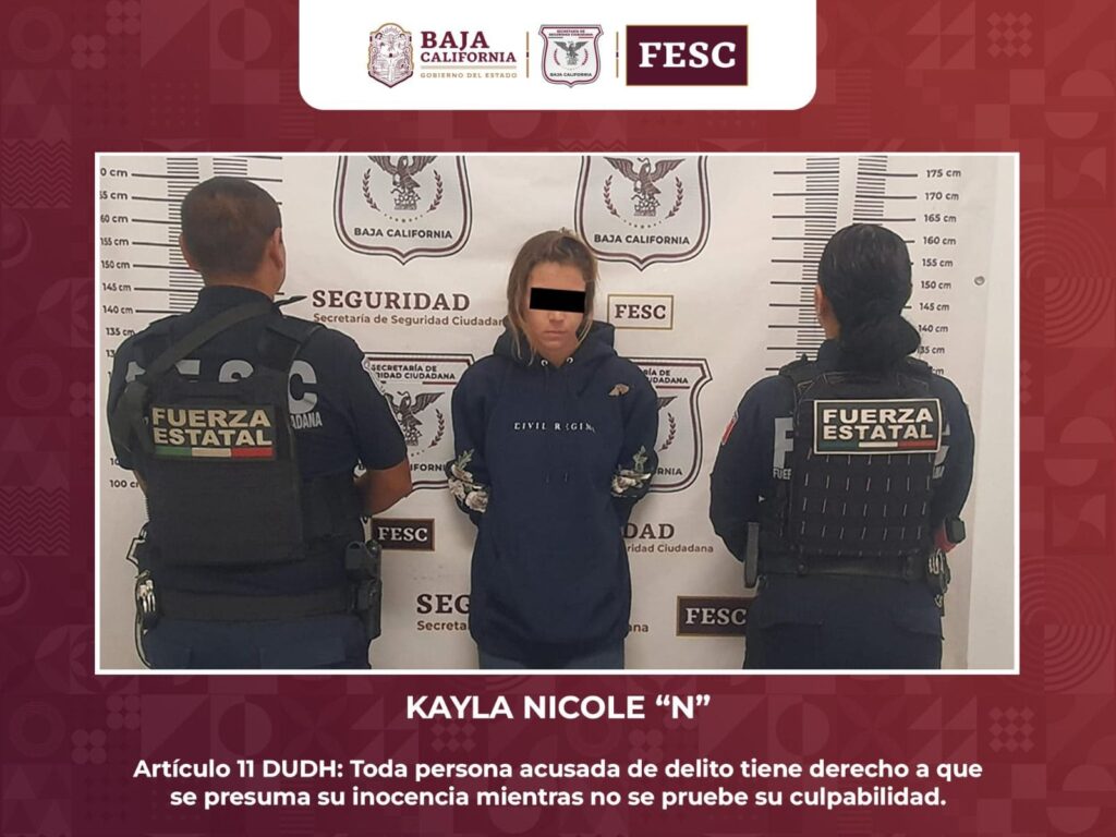 DETIENE ENLACE INTERNACIONAL A DOS PERSONAS FUGITIVAS NORTEAMERICANAS: SSCBC