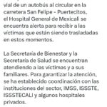 MANTIENEN ALERTA SERVICIOS DE SALUD PARA BRINDAR ATENCIÓN A VÍCTIMAS DE ACCIDENTE CARRETERO: GOBERNADORA MARINA DEL PILAR