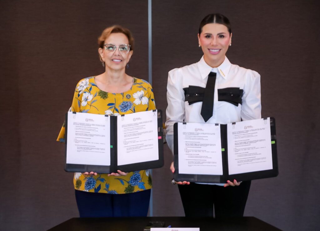 FIRMA GOBERNADORA CONVENIO CON IMSS PARA DOTAR DE SEGURIDAD SOCIAL A POLICÍAS DE TECATE Y SAN FELIPE