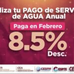 INVITA SECRETARÍA DEL AGUA APROVECHAR ÚLTIMOS DÍAS DEL 8.5% DE DESCUENTO EN EL PAGO DE SERVICIO DE AGUA