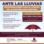 EMITE SECRETARÍA DEL AGUA RECOMENDACIONES ANTE LLUVIAS