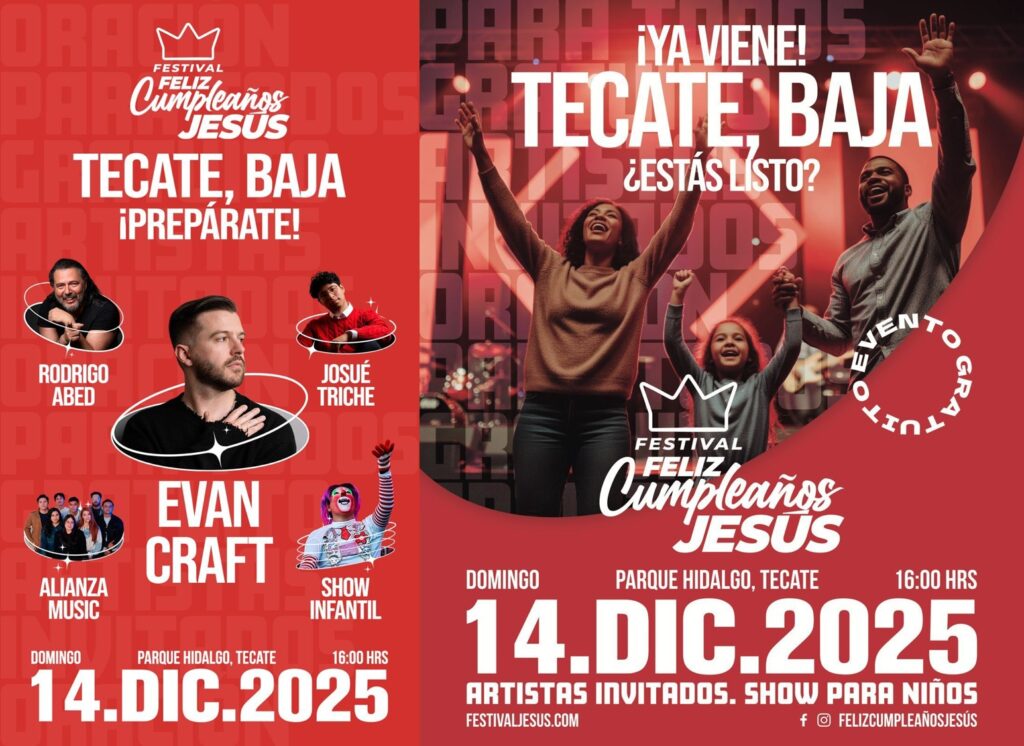 Invitan al Festival de Navidad Feliz Cumpleaños Jesús en Tecate